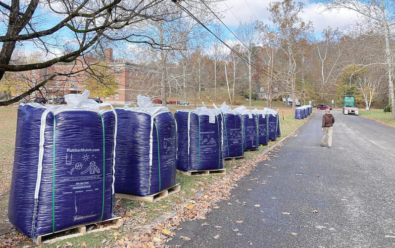 48,000 pounds of rubber mulch delivered for Elkins City Park News